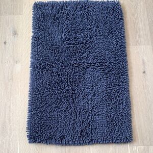 Plush Blue Bathroom Rug- Mohawk Home 21”x 34”